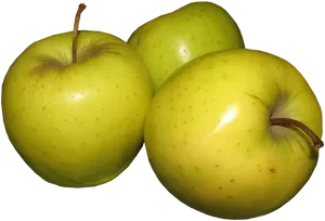 Fresh Green Apples Transparent Background PNG Image