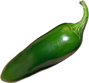 Fresh Green Jalapeno Pepper PNG Image