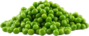 Fresh Green Peas Pile Transparent Background PNG Image