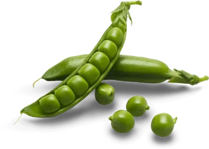 Fresh Green Peasin Pod PNG Image