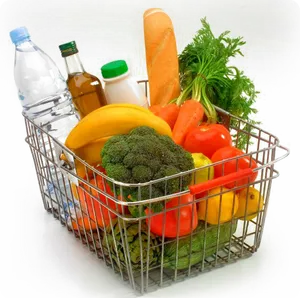 Fresh Grocery Shopping Basket.jpg PNG Image