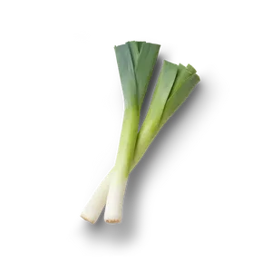 Fresh Leek Vegetable Isolated PNG Image