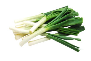 Fresh Leeks Bundle Isolated PNG Image