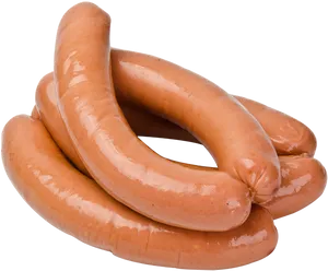 Fresh Link Sausages Isolated PNG Image