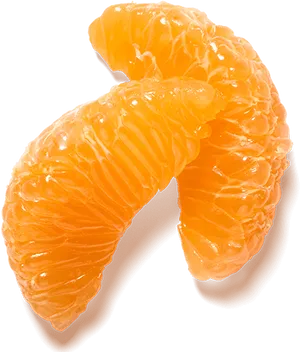 Fresh Mandarin Orange Segments PNG Image