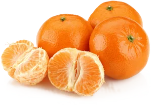 Fresh Mandarin Orangesand Segments.png PNG Image