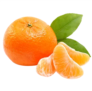 Fresh Mandarin Orangewith Segments.png PNG Image