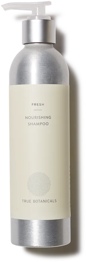 Fresh Nourishing Shampoo Bottle PNG Image