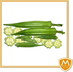 Fresh Okra Podsand Slices PNG Image