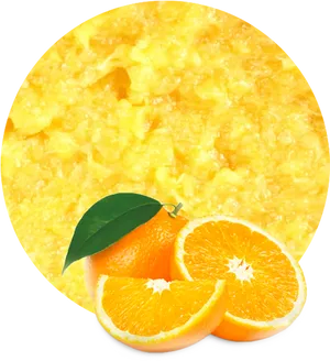 Fresh Orange Slice Juice Background PNG Image