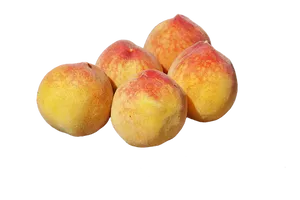 Fresh Peaches Black Background PNG Image