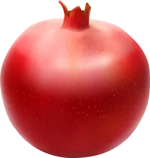 Fresh Pomegranate Fruit Isolated PNG Image