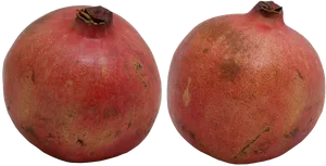 Fresh Pomegranates Sideby Side PNG Image