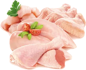 Fresh Raw Chicken Variety Pack PNG Image