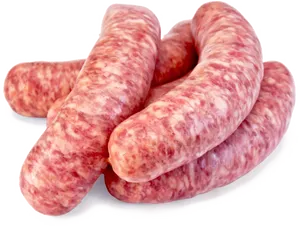 Fresh Raw Sausage Links PNG Image