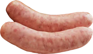 Fresh Raw Sausages Isolated PNG Image