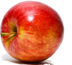 Fresh Red Appleon White Background PNG Image