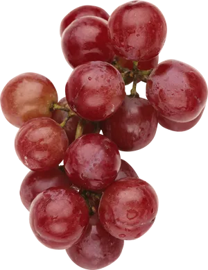 Fresh Red Grapes Cluster.png PNG Image