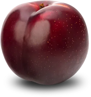 Fresh Red Plum Fruit PNG Image