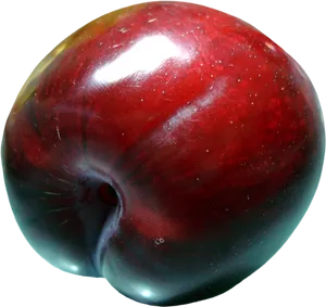 Fresh Red Plum Fruit PNG Image