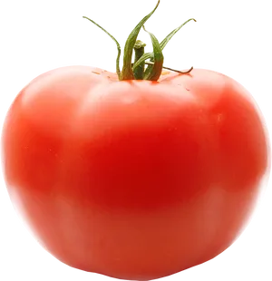 Fresh Red Tomato Black Background PNG Image