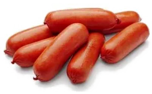 Fresh Sausages Isolatedon White Background PNG Image