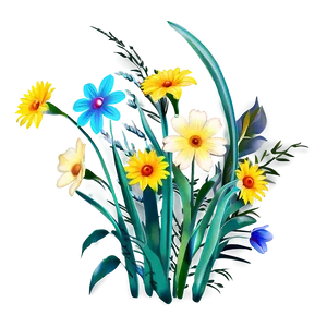 Fresh Spring Floral Png Srt90 PNG Image