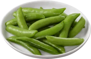 Fresh Sugar Snap Peasin Bowl PNG Image