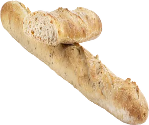 Fresh Traditional French Baguette PNG Image