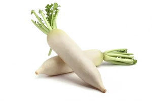 Fresh Turnips Crossed Isolated PNG Image