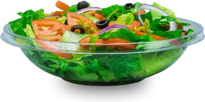 Fresh Vegetable Salad Bowl PNG Image