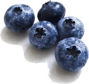 Fresh Water Dropletson Blueberries PNG Image