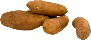 Fresh Yams Isolatedon Background PNG Image