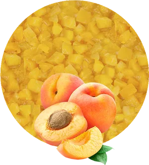 Freshand Diced Apricots Image PNG Image