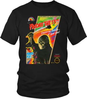 Fridaythe13th Video Game T Shirt PNG Image