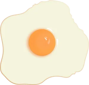 Fried Egg Isolatedon Black Background PNG Image