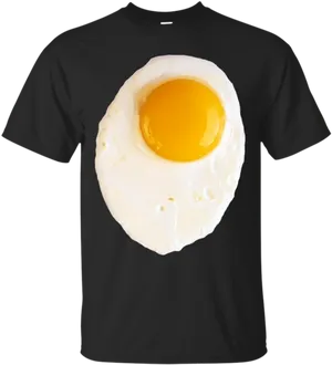 Fried Egg T Shirt Design PNG Image