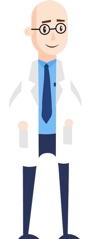 Friendly Cartoon Doctor Clipart PNG Image