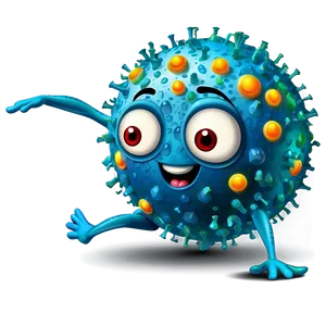 Friendly Virus Cartoon Png Lbp12 PNG Image