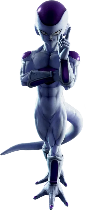 Frieza Dragon Ball Villain Pose PNG Image