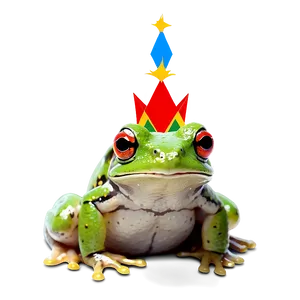 Frog With Crown Png Ppw1 PNG Image