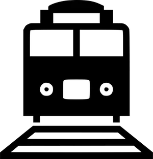 Front View Train Icon PNG Image