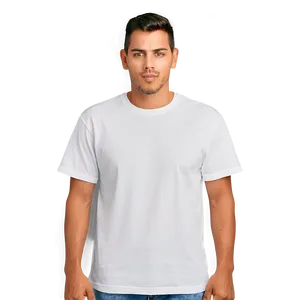 Front View White T-shirt Mockup Png Ruw PNG Image