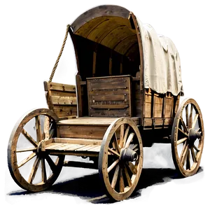 Frontier Covered Wagon Sketch Png 06292024 PNG Image