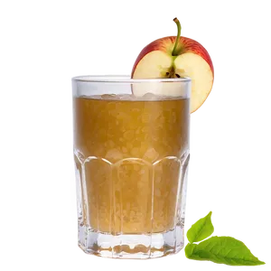 Frosted Apple Juice Glass Png 06132024 PNG Image