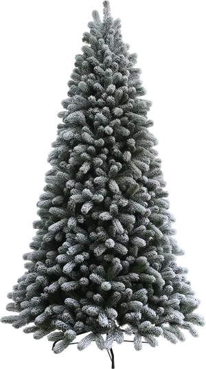 Frosted Artificial Christmas Tree PNG Image