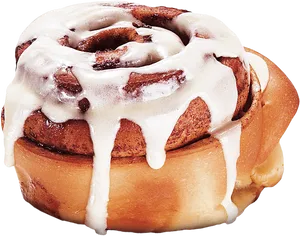 Frosted Cinnamon Roll Deliciousness.png PNG Image