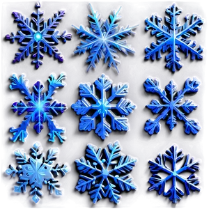 Frosty Snowflakes Pattern Png 06292024 PNG Image