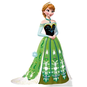 Frozen Anna Coronation Dress Png Bsl PNG Image