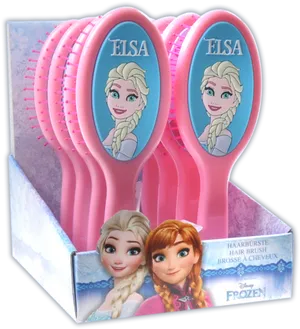 Frozen Elsa Hairbrushes Packaging PNG Image